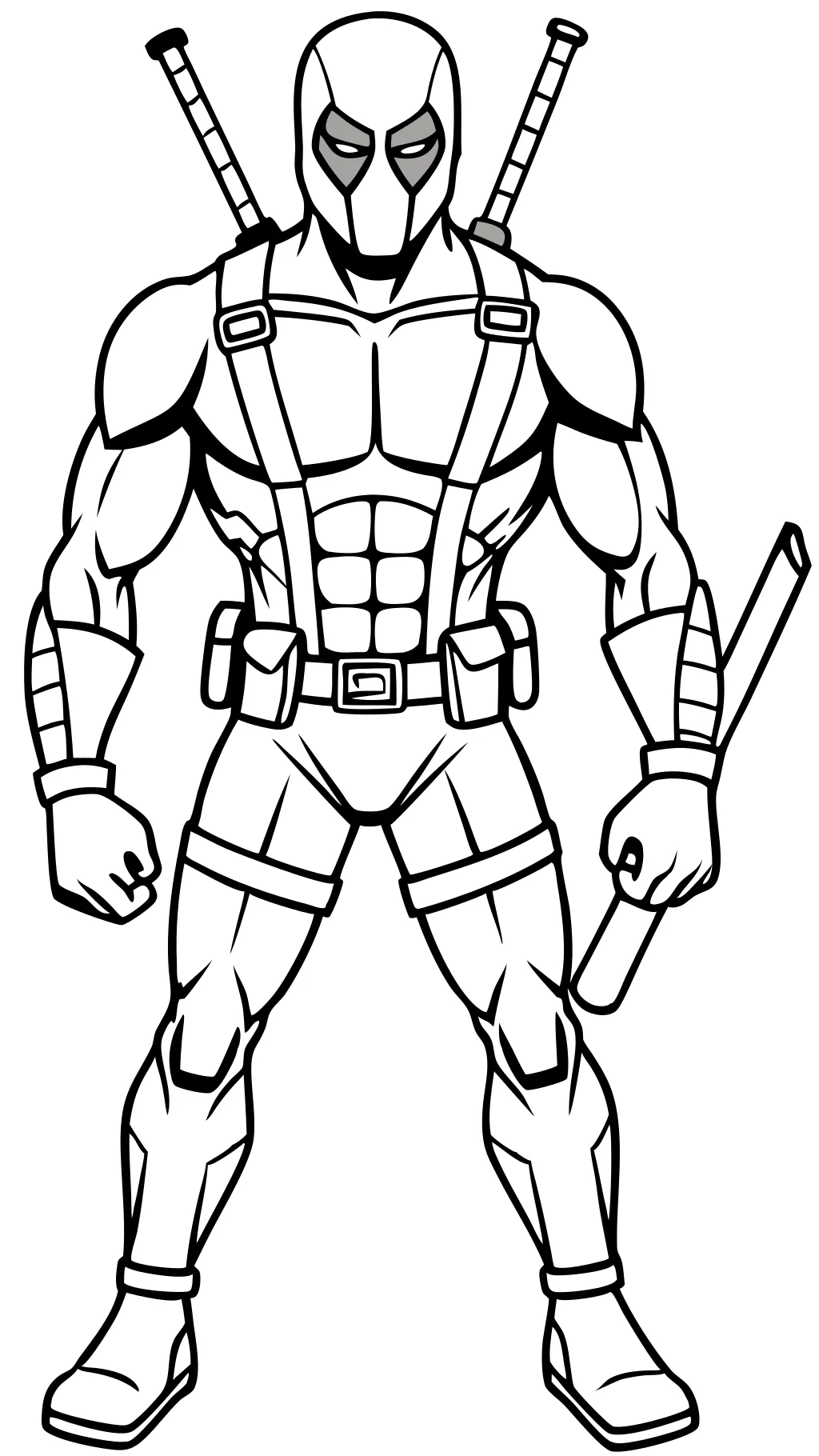 realistic deadpool coloring pages